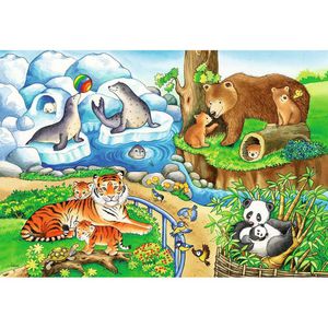 Produktbild für Puzzle Ravensburger 07602, Tiere im Zoo