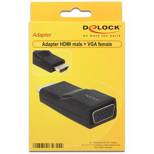 Produktbild für HDMI-Adapter DeLock 65655, HDMI VGA
