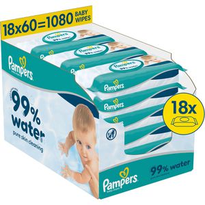 Produktbild für Feuchttücher Pampers 99% Water, 1080 Tücher