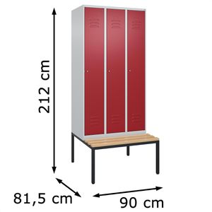 Produktbild für Spind CP-Möbel Classic PLUS, rot