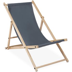 Campingstuhl Relaxdays anthrazit, bis 120 kg