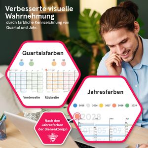 Produktbild für Tafelkalender weekview SW11196, gefaltet