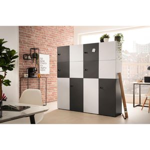 Produktbild für Schließfachschrank Möbelpartner Locked, weiß