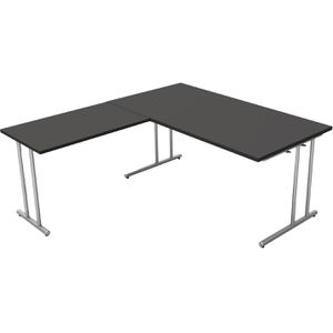 Produktbild für Schreibtisch Kerkmann start up, anthrazit / silber