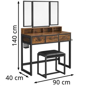 Produktbild für Schminktisch Vasagle RVT004B01