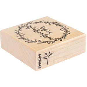 Produktbild für Motivstempel Rayher 29196000 Kranz, aus Holz