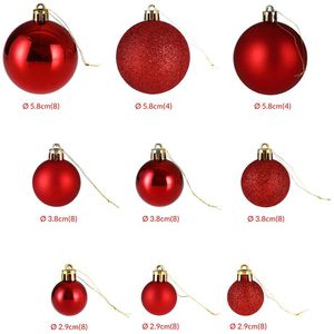 Produktbild für Weihnachtskugeln Deuba 103312, rot