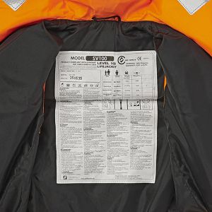 Produktbild für Schwimmweste Seilflechter Tornado S, Rettungsweste, orange