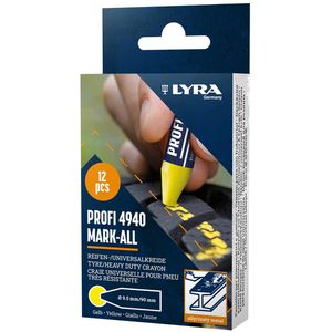 Reifenmarker Lyra Profi 4940, gelb