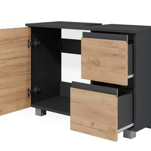 Produktbild für Waschbeckenunterschrank Vicco J-Shape, stehend
