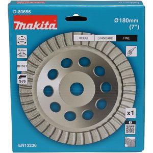 Produktbild für Diamantschleiftopf Makita D-80656, 180mm Turbo, fein