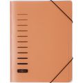 Ordnungsmappe Pagna 40056-12, A4 aus Karton, mit PP-Umschlag, orange, 6 Fächer