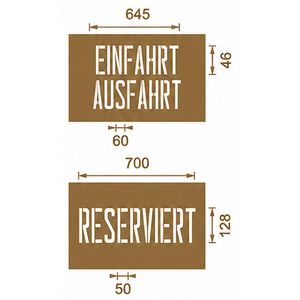 Produktbild für Sprühschablone AMPERE KIT Nr. 1 Parken