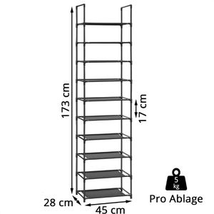 Produktbild für Schuhregal Songmics LSH010B02, aus Metall