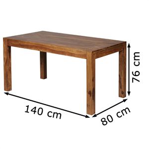 Produktbild für Esstisch Wohnling WL1.320, Sheesham-Massivholz