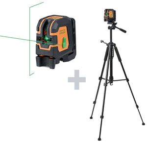 Kreuzlinienlaser geo-FENNEL 541260, Geo1X-GREEN, Set