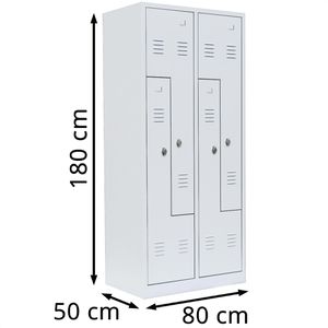 Produktbild für Spind Lüllmann 525114, Z-Spind, weiß