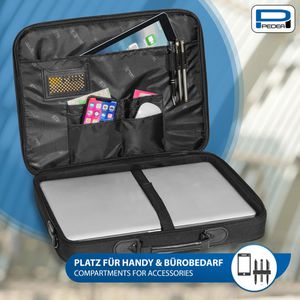 Produktbild für Laptoptasche Pedea Trendline Starterset, schwarz