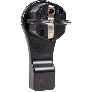 Schutzkontaktstecker as-Schwabe 45039, 16 A / 230 V, schwarz