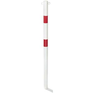Produktbild für Absperrpfosten Alberts Standard SK, 2 Ösen, rot/weiß, Metall