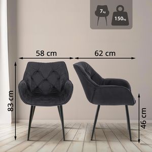 Produktbild für Esszimmerstuhl CLP Tanna, 316857