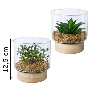 Produktbild für Kunstpflanze Creativ-green Sukkulenten-Mix