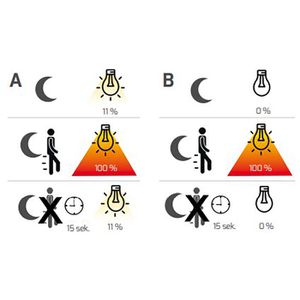 Produktbild für LED-Außenstrahler Dotlux Flashwall, IP54 wasserfest
