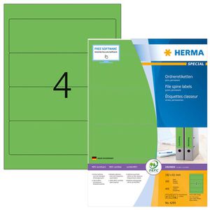 Produktbild für Rückenschilder Herma 4299 Special, grün