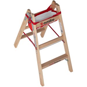 Produktbild für Stehleiter Euroline Nr. 10504, 1050403, beidseitig begehbar