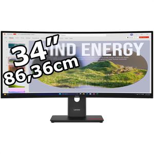Produktbild für Monitor Lenovo ThinkVision T34WD-40, 34 Zoll