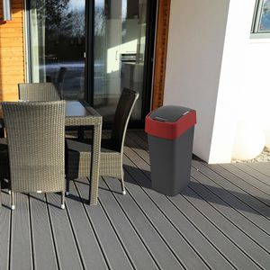 Produktbild für Mülleimer Curver Flip Bin 45L, rot