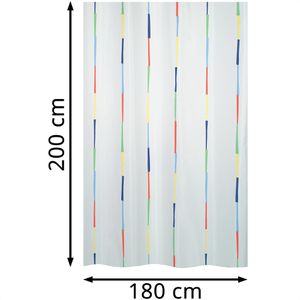 Produktbild für Duschvorhang Spirella Anti-Schimmel Dario, 180 x 200 cm