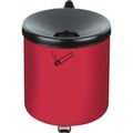 Aschenbecher TKG Rondo Junior, 350021 Wandascher aus Stahl, 0,6 Liter, rot