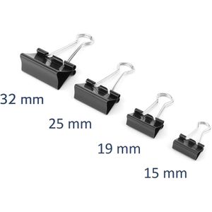 Produktbild für Foldbackklammern D.RECT 360059 15 / 19 / 25 / 32mm