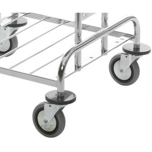 Produktbild für Reinigungswagen VERMOP Variant AS verchromt, Abfallwagen