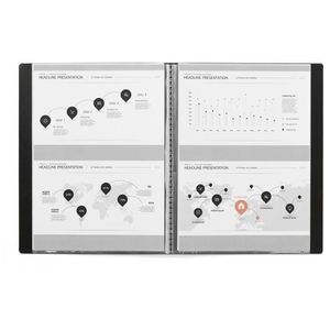 Produktbild für Sichtbuch Durable 2431-01 Duralook Plus aus PP, A4