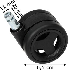 Produktbild für Stuhlrollen Topstar 6991-4, 5 Stück