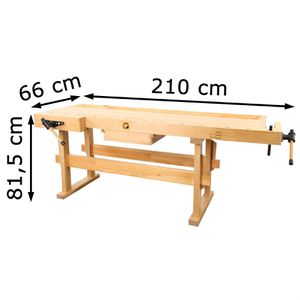 Produktbild für Hobelbank Holzmann WB210, aus Holz