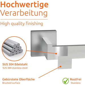 Produktbild für Toilettenpapierhalter ECENCE eckig