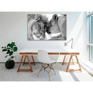 Produktbild für Wandbild Artgeist Löwen SW