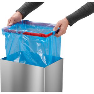 Produktbild für Mülleimer Hailo Big-Box Swing XL, silber