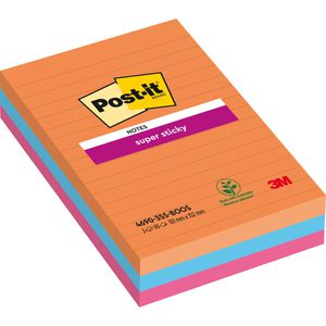 Haftnotizen Post-it Super Sticky Notes Boost, bunt