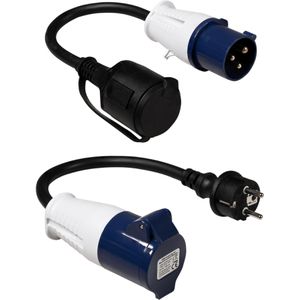 Produktbild für CEE-Adapter McPower 1300666, Länge 0,35 m
