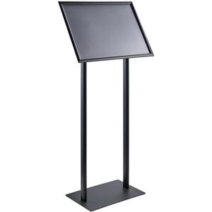 Produktbild für Infoständer Böttcher-AG aus Aluminium, schwarz, A2