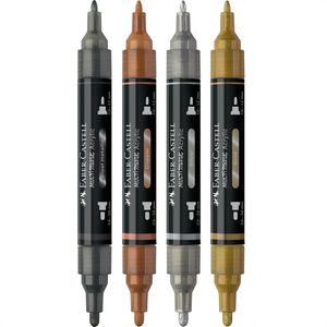 Produktbild für Acrylstifte Faber-Castell Multimark Acrylic Metallic
