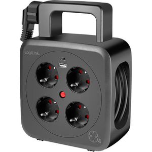 Produktbild für Kabeltrommel LogiLink LPS504, 5m