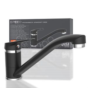 Produktbild für Küchenarmatur EISL SPEED, schwarz matt / chrom