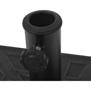 Produktbild für Sonnenschirmständer vidaXL 43660, Stahl/Harz