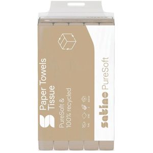 Produktbild für Papierhandtücher Satino PureSoft 277530, PT2, 2-lagig