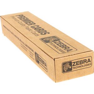 Produktbild für Plastikkarten Zebra Premier, PVC, blanko, weiß glänzend